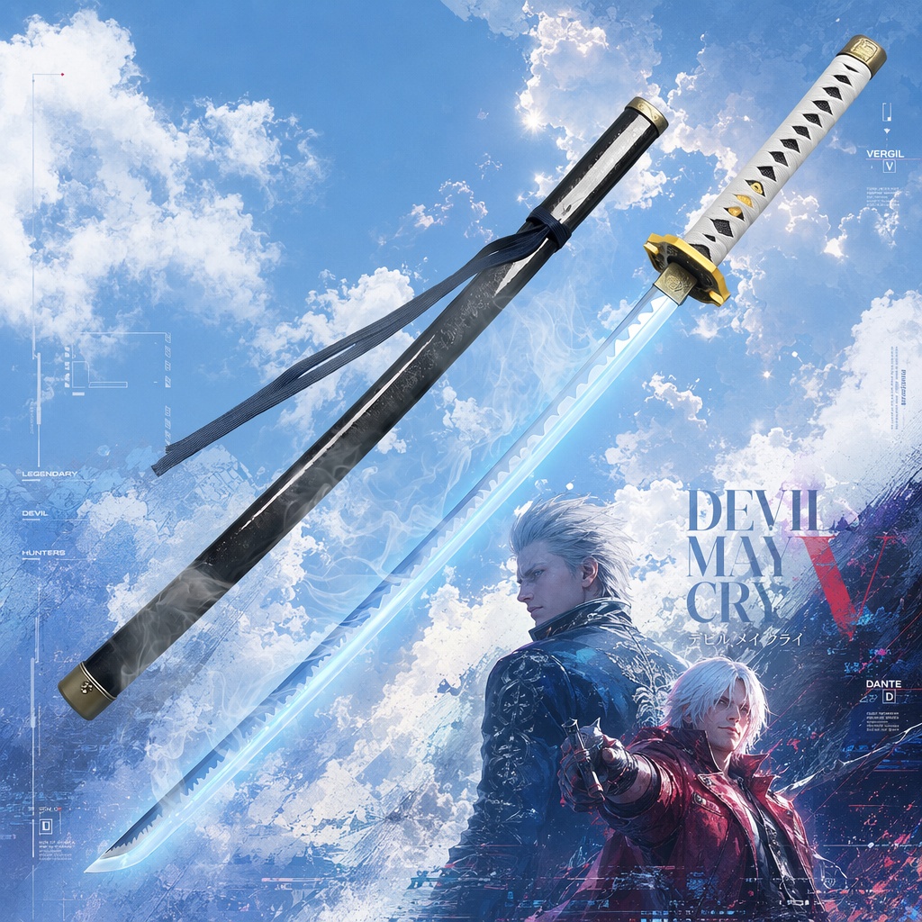 Cosplay Prop Katana - سيف فيرجيل من لعبة ديفل ماي