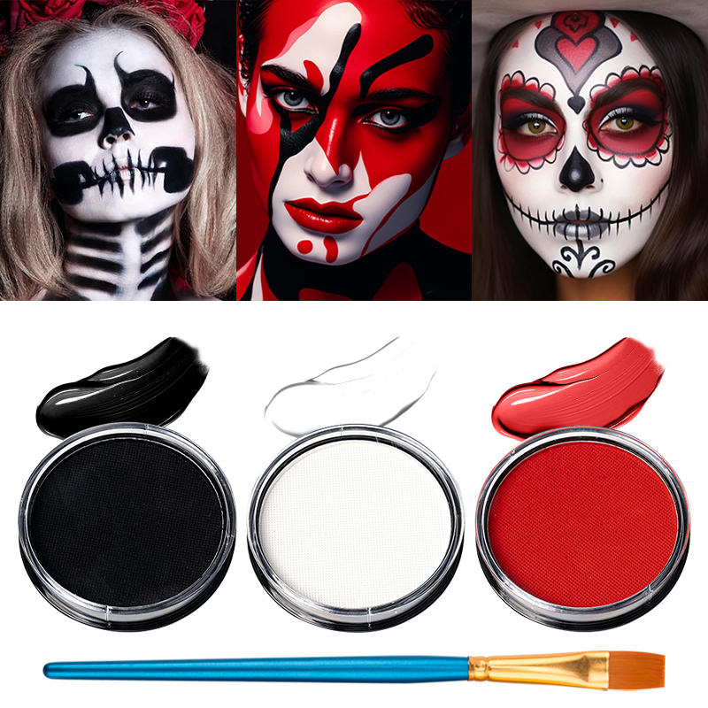 Cosplay Prop Paint - مجموعة من 3 ألوان (أسود، أبيض،