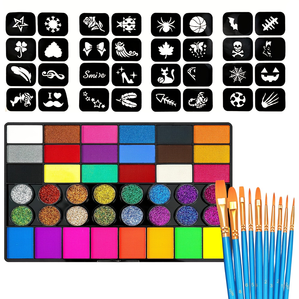 Cosplay Prop Paint - مجموعة ألوان طلاء الوجه والجسم بـ