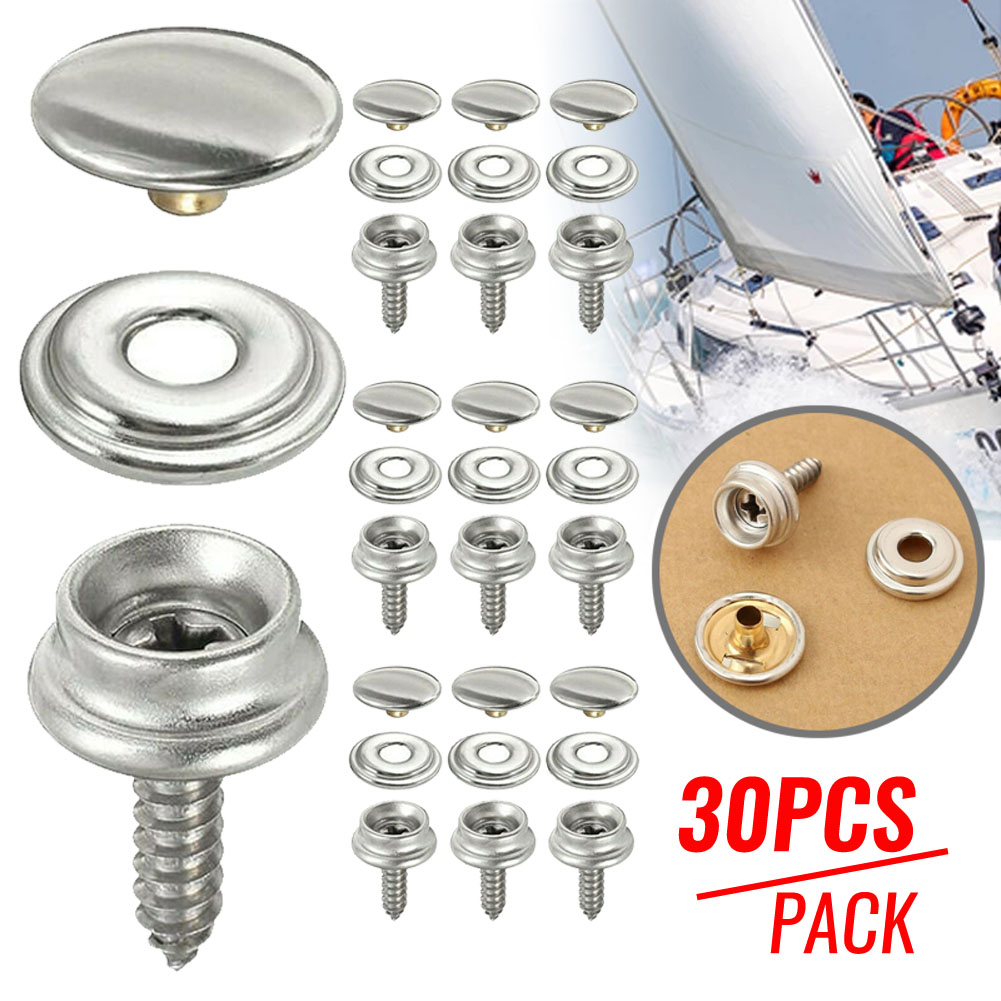 30 قطعة المفاجئة السحابة المقا - مراجعة Snap Fastener Set وسعره