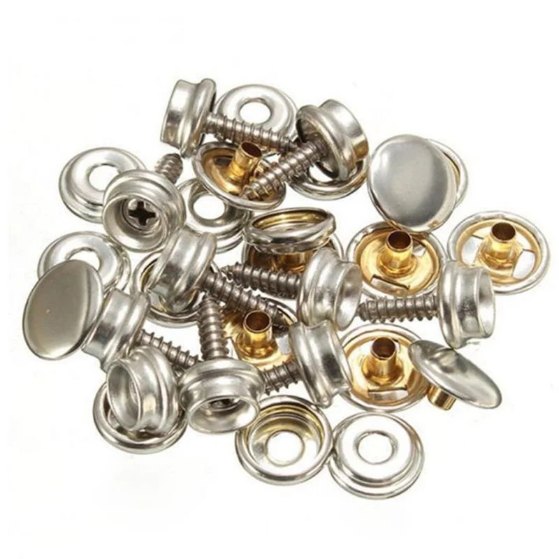 10 مجموعات الفولاذ المقاوم للص - مراجعة Snap Fastener Set وسعره